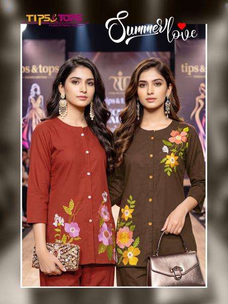 Tips & tops summer love coord set cheapest wholesale kurti market in india