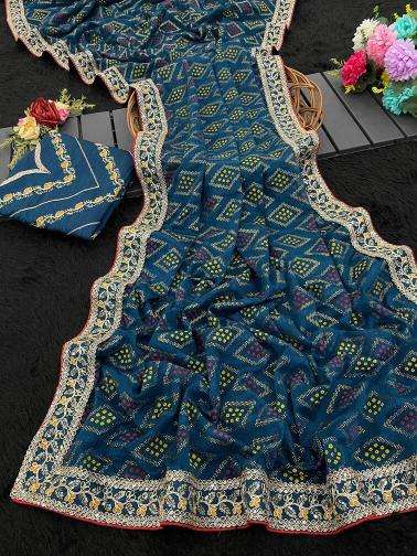 Vastrangan desiner bandhani best wholesale saree market in hyderabad with price