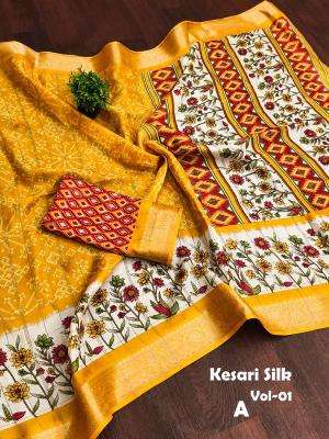 Vastrangan flowe designed print top rated wholesale saree market in mumbai