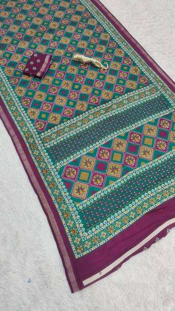 Vastrangan traditional print silk best wholesale saree market in mumbai