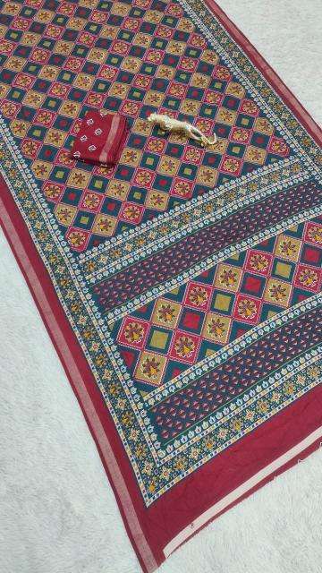 Vastrangan traditional print silk best wholesale saree market in mumbai