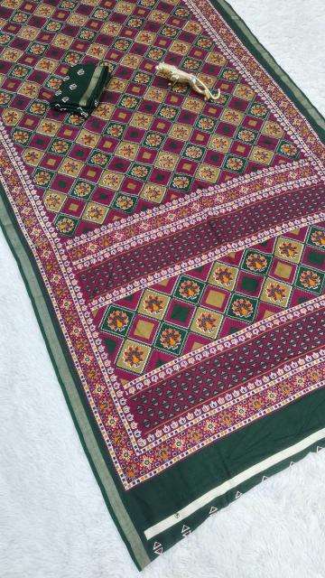 Vastrangan traditional print silk best wholesale saree market in mumbai