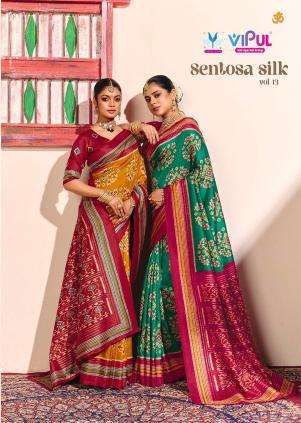 Vipul sentosa silk vol 13 wholesale sarees online india