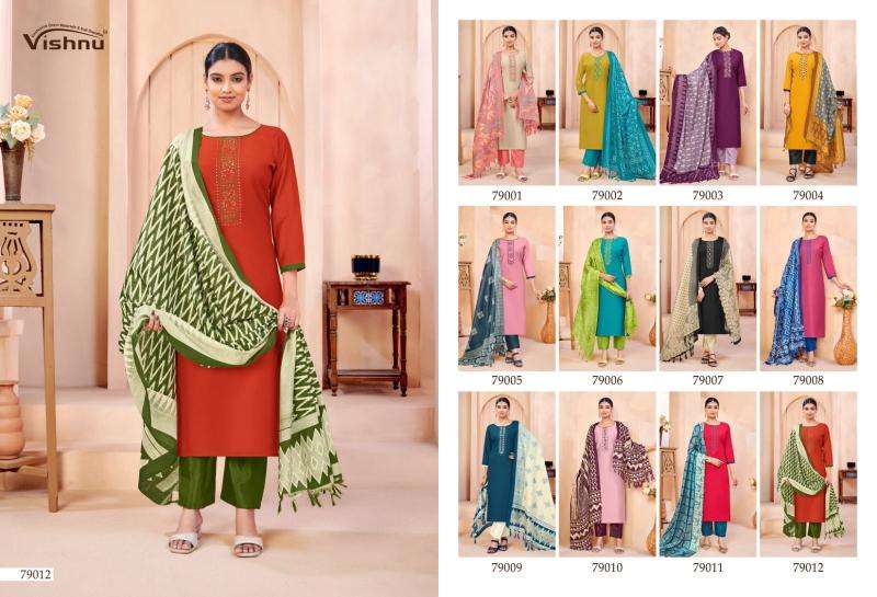 Vishnu evanka vol 15 wholesale dress material market in ahmedabad with price