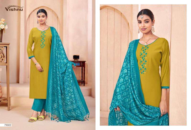 Vishnu evanka vol 15 wholesale dress material market in ahmedabad with price