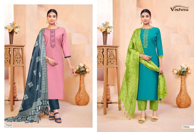 Vishnu evanka vol 15 wholesale dress material market in ahmedabad with price