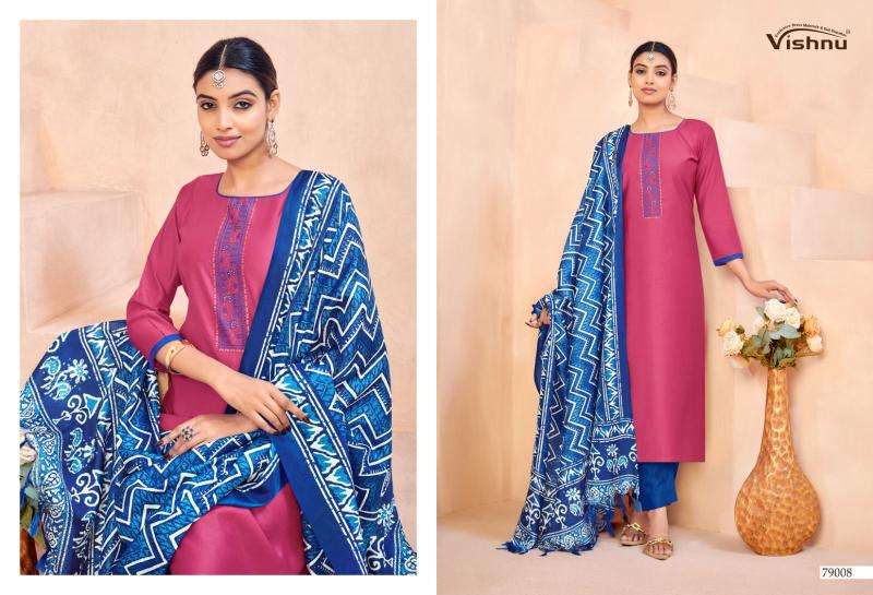 Vishnu evanka vol 15 wholesale dress material market in ahmedabad with price