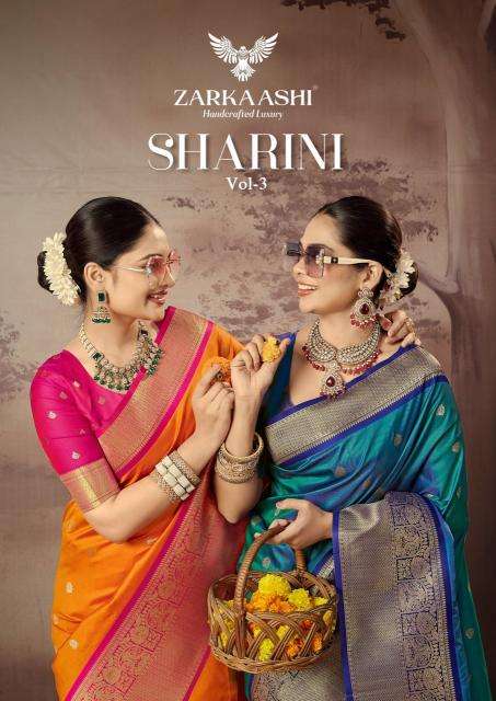 Zarkaashi sharini vol 3 wholesale saree dealers india