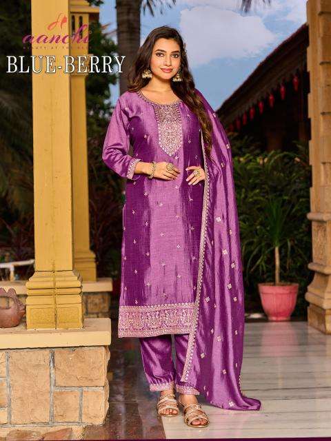Aanchi blue berry wholesale kurti market in surat with price