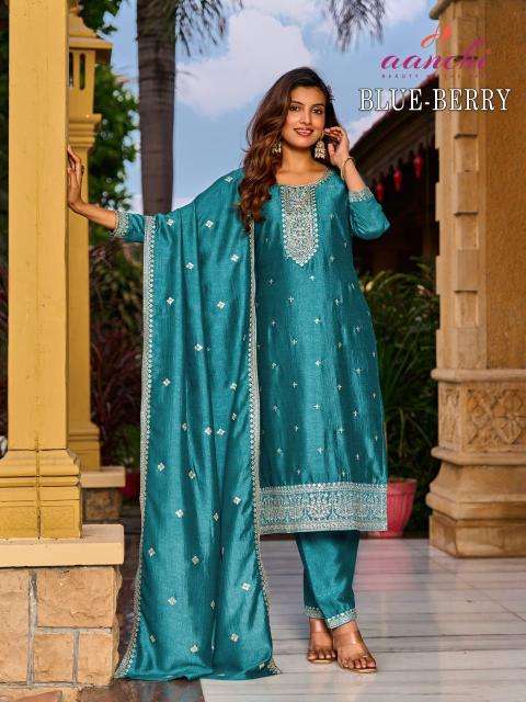 Aanchi blue berry wholesale kurti market in surat with price
