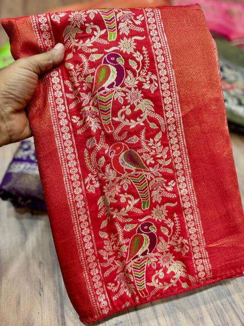 Akshara russian silk best wholesale saree market in delhi with price