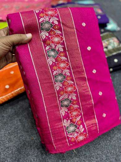 Akshara russian silk cheapest wholesale saree market in delhi with price