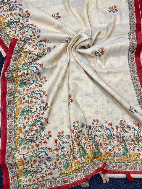 Akshara tissue linen wholesale saree market in ahmedabad with price list