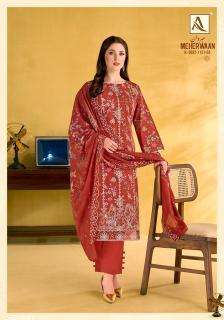 Alok suit meherwaan wholesale dress material in gujarat