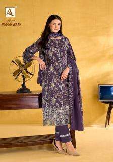 Alok suit meherwaan wholesale dress material in gujarat