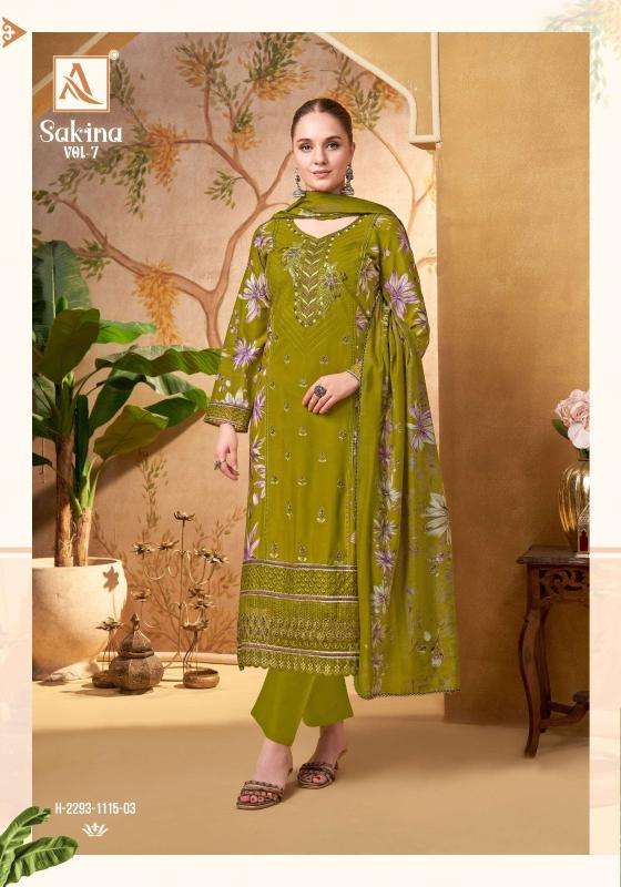 Alok suits sakina vol 7 dress material shop in bhavnagar