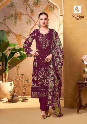 Alok suits sakina vol 7 dress material shop in bhavnagar