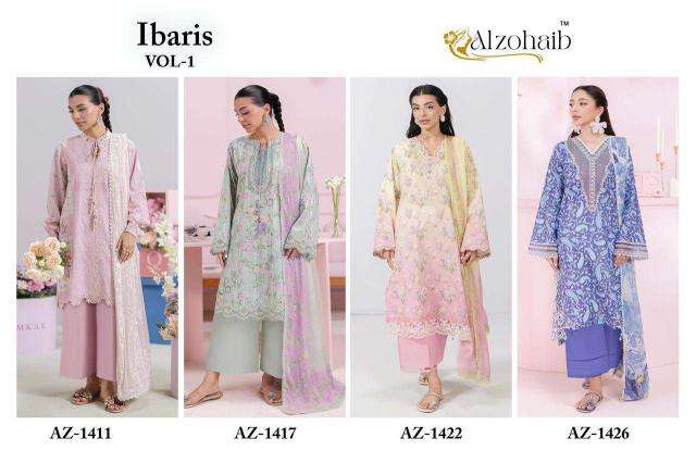 Alzohaib ibaris vol-1 wholesale salwar kameez pakistan