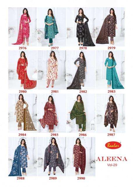 Baalar aleena vol-29 wholesale dress material in pune online