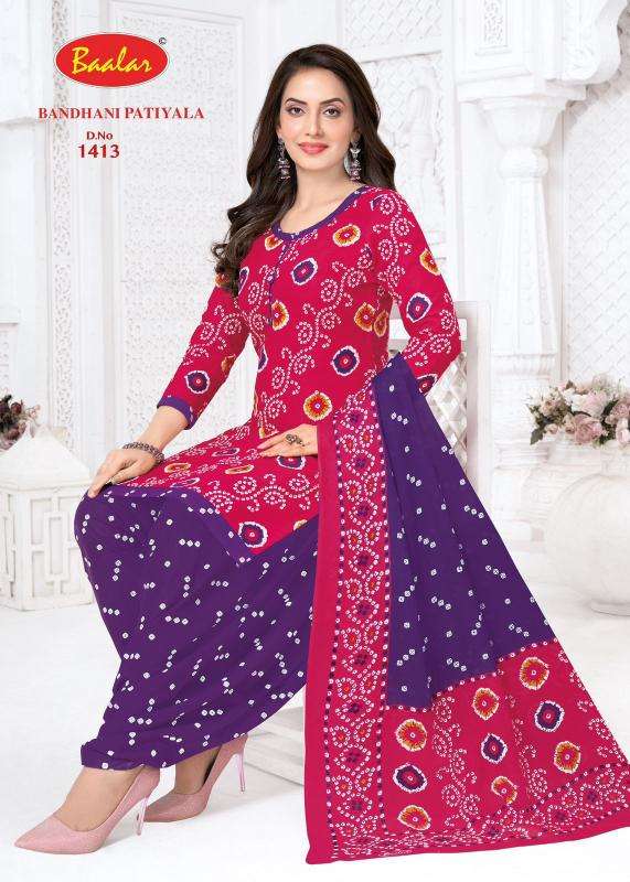 Baalar bandhani patiyala vol-14 wholesale dress materials in mumbai with price