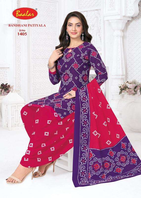 Baalar bandhani patiyala vol-14 wholesale dress materials in mumbai with price
