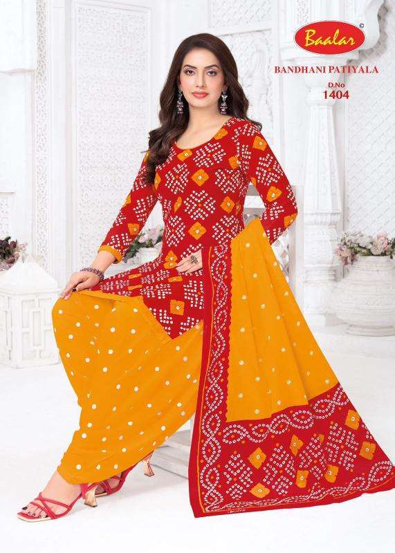 Baalar bandhani patiyala vol-14 wholesale dress materials in mumbai with price