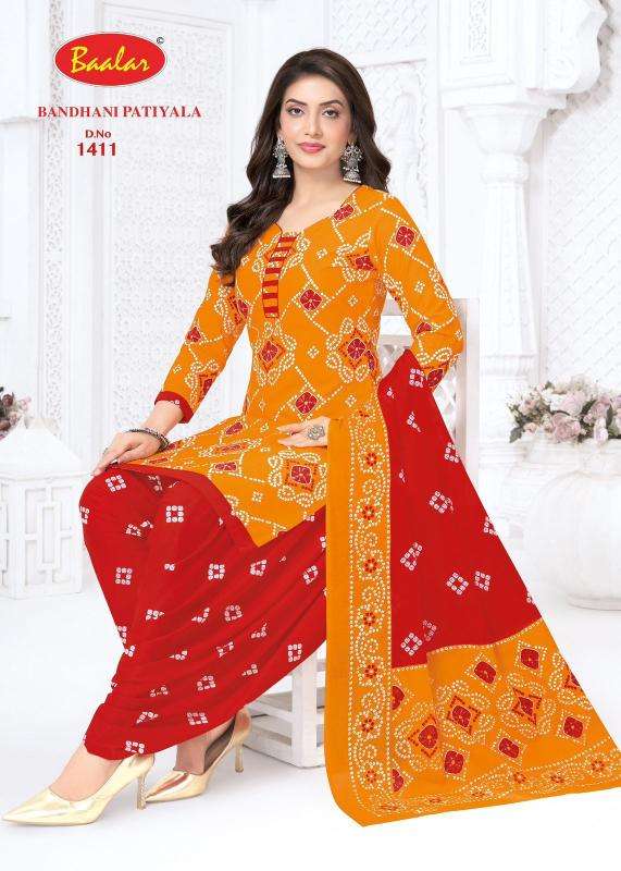 Baalar bandhani patiyala vol-14 wholesale dress materials in mumbai with price