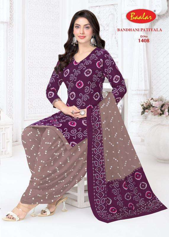 Baalar bandhani patiyala vol-14 wholesale dress materials in mumbai with price