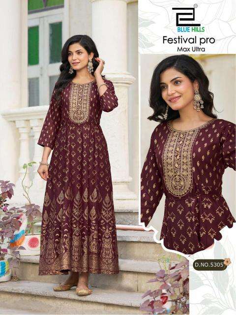 Blue hills festival pro max ultra wholesale kurti market in mumbai with price