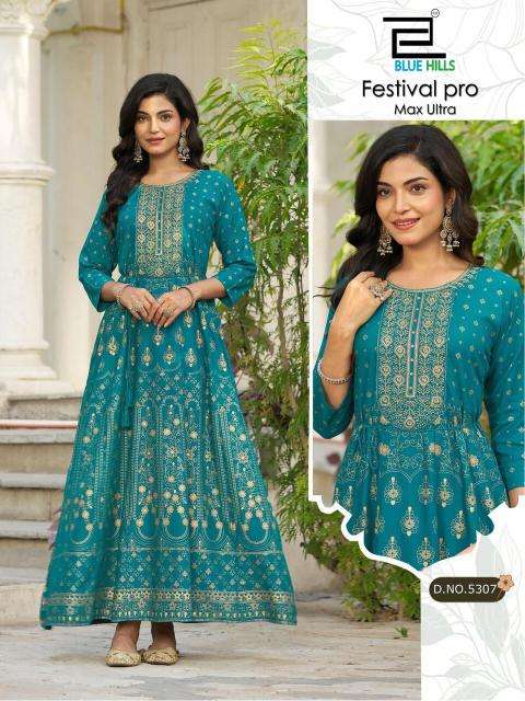 Blue hills festival pro max ultra wholesale kurti market in mumbai with price
