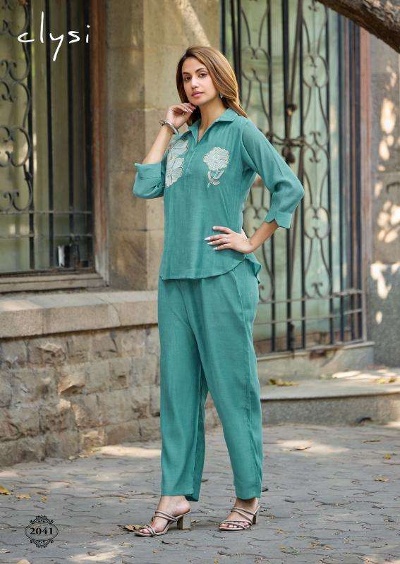 Clysi avira coord set ladies kurti wholesale in india