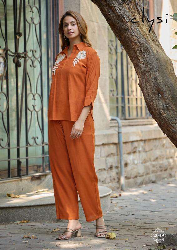 Clysi avira coord set ladies kurti wholesale in india