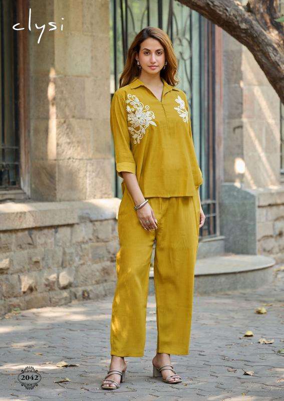 Clysi avira coord set ladies kurti wholesale in india