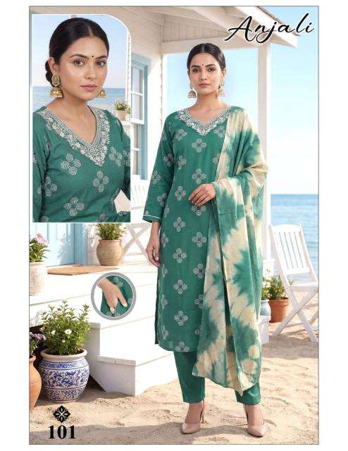 Desi kudi anjali lucknowi kurti wholesale market in surat