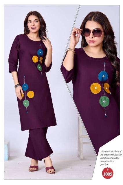 Desi kudi kanya coord set ladies kurti wholesale market in surat