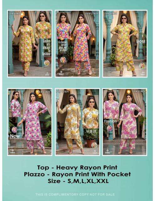 Desi kudi popcorn coord set wholesale kurti market in surat with price online shopping