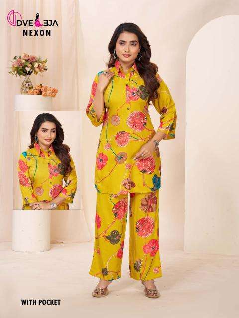 Dveeja nexon cotton co ord set wholesale kurti market near me
