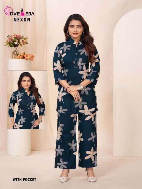Dveeja nexon cotton co ord set wholesale kurti market near me