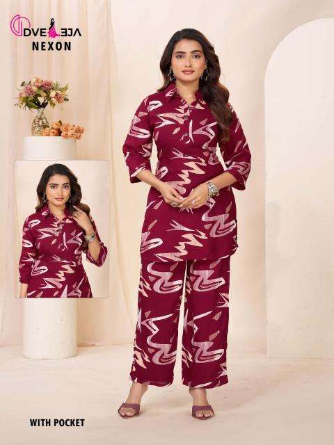 Dveeja nexon cotton co ord set wholesale kurti market near me