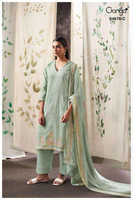 Ganga ahalya 4678 dress materials hyderabad wholesale