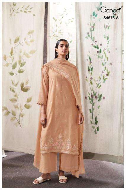 Ganga ahalya 4678 dress materials hyderabad wholesale