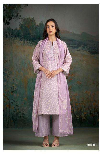 Ganga babina 4890 ladies dress material wholesale market in pune