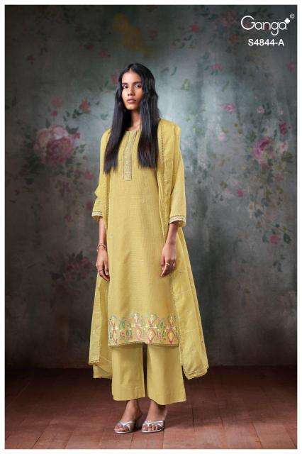 Ganga caaska 4844 wholesale dress materials in mumbai with price