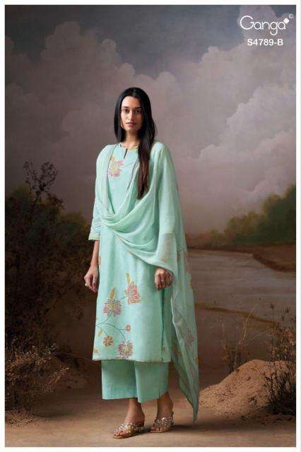 Ganga dovinia 4789 wholesale dress material shops in kolkata