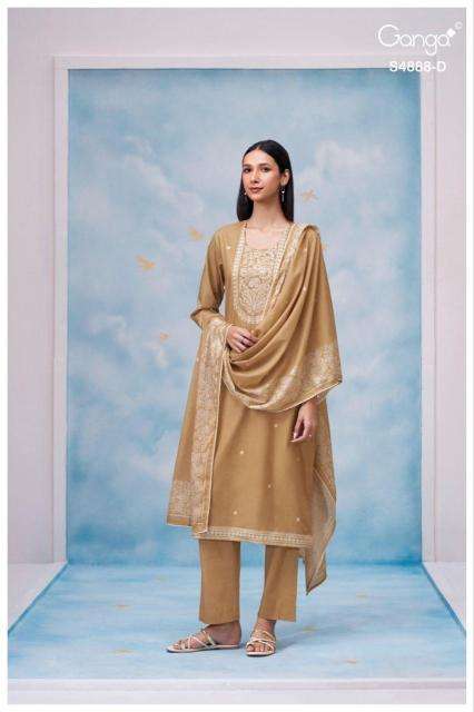 Ganga driyara 4888 wholesale dress material market in pune