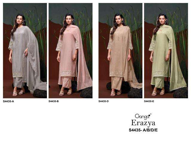Ganga erazya 4435 wholesale dress material market in delhi