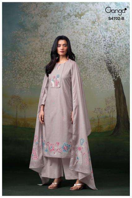 Ganga garvika 4702 wholesale dress materials in mumbai with price