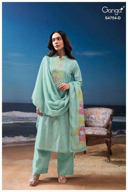 Ganga gresmita 4754 pune dress material wholesale