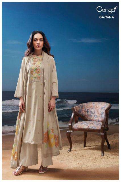 Ganga gresmita 4754 pune dress material wholesale