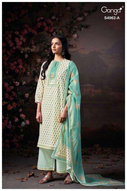 Ganga hiranshi 4962 wholesale dress material in kolkata